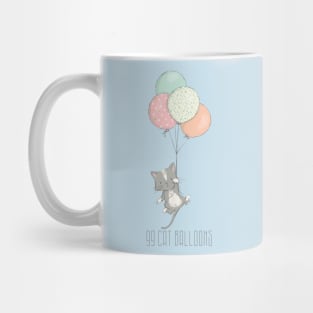 99 Cat Balloons Mug